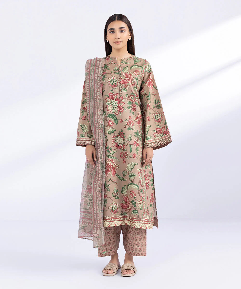 SAPPHIRE | UNSTITCHED 2 PIECE PRINTED CAMBRIC SUIT