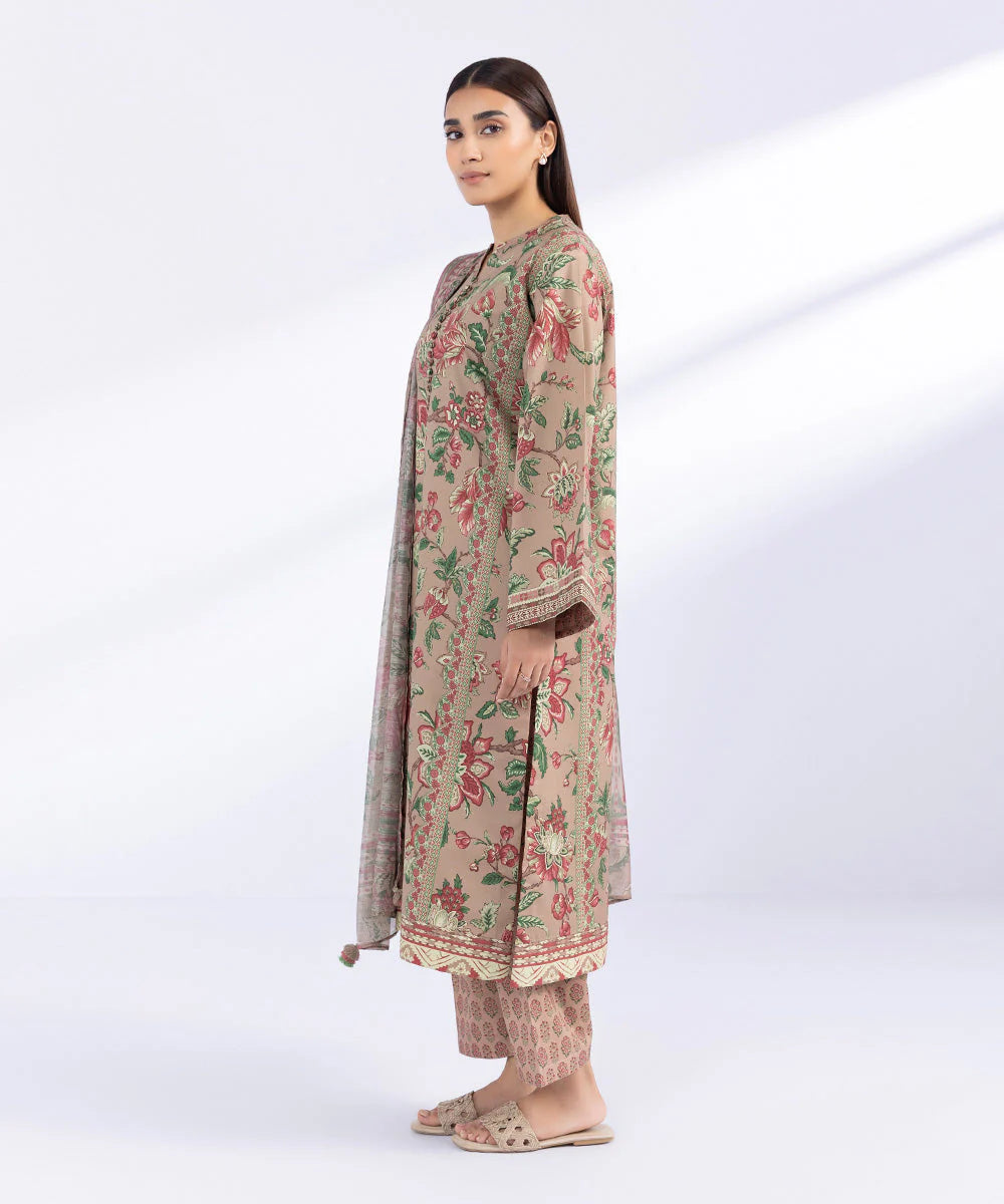 SAPPHIRE | UNSTITCHED 2 PIECE PRINTED CAMBRIC SUIT