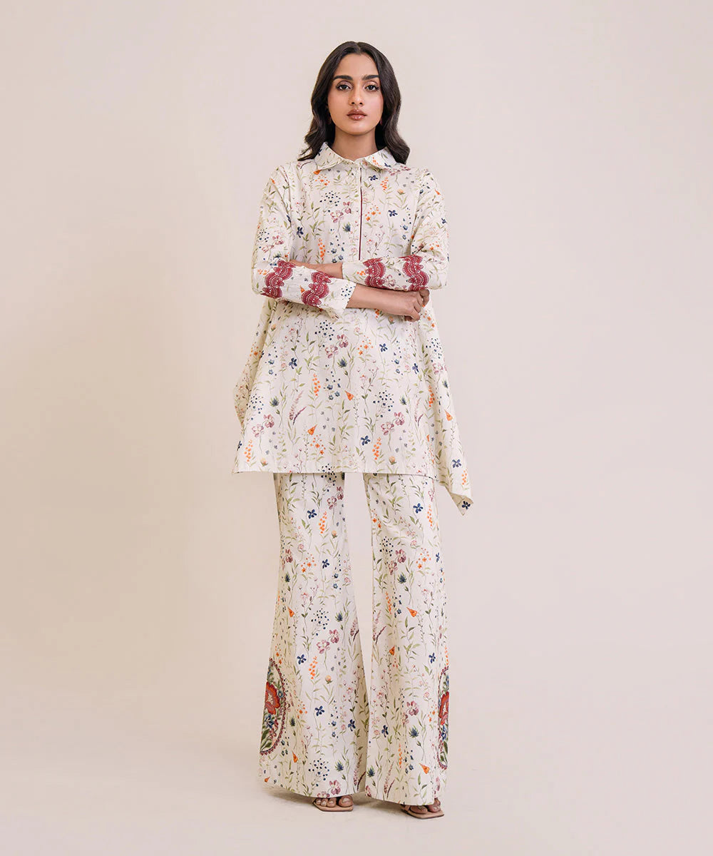 SAPPHIRE | UNSTITCHED 2 PIECE EMBROIDERED LAWN SUIT