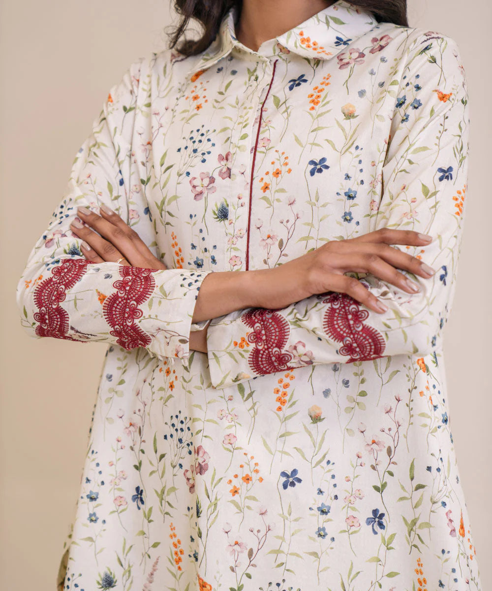 SAPPHIRE | UNSTITCHED 2 PIECE EMBROIDERED LAWN SUIT