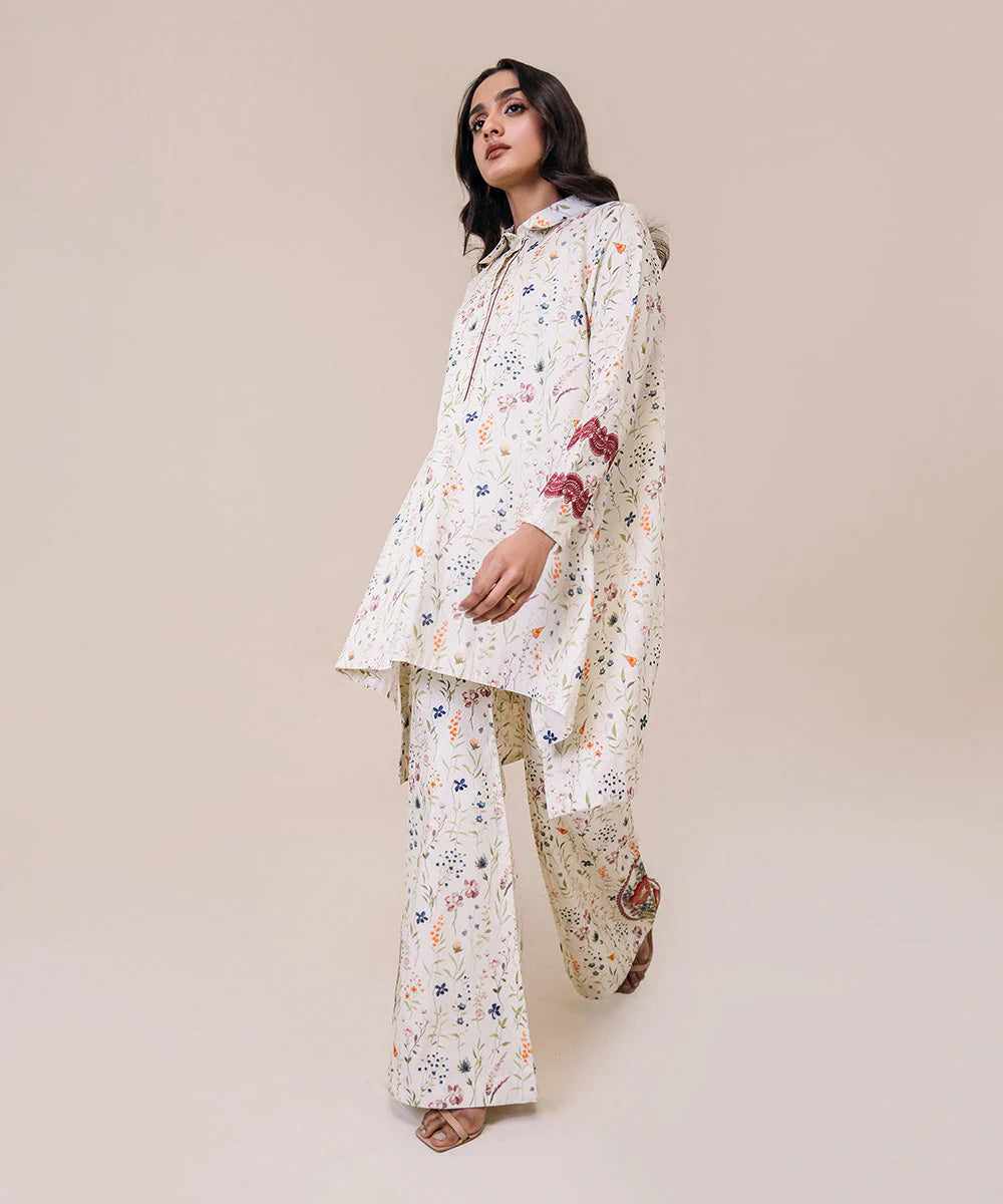 SAPPHIRE | UNSTITCHED 2 PIECE EMBROIDERED LAWN SUIT