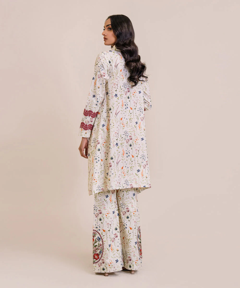 SAPPHIRE | UNSTITCHED 2 PIECE EMBROIDERED LAWN SUIT
