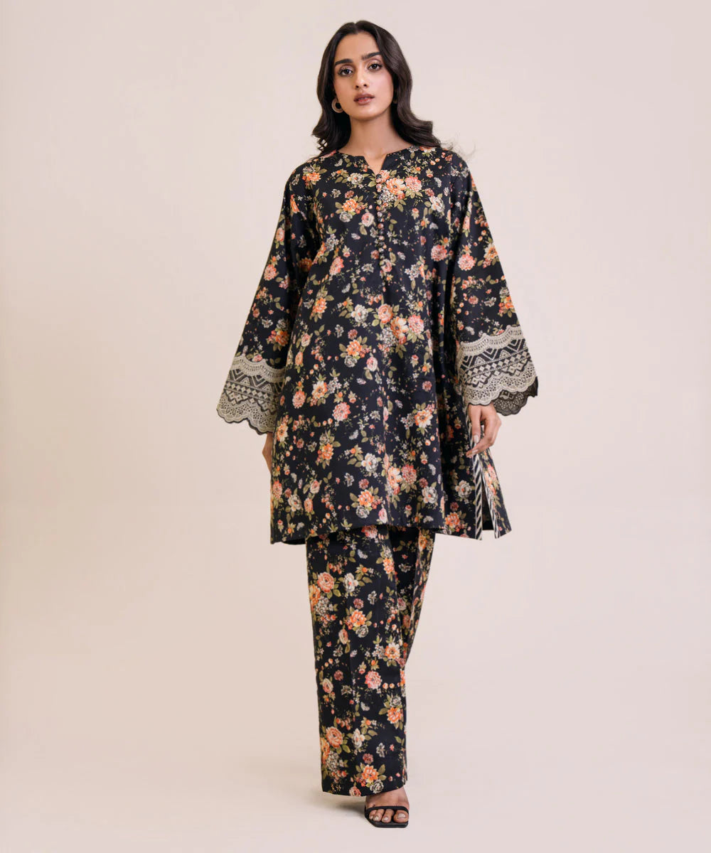 SAPPHIRE | UNSTITCHED 2 PIECE EMBROIDERED LAWN SUIT