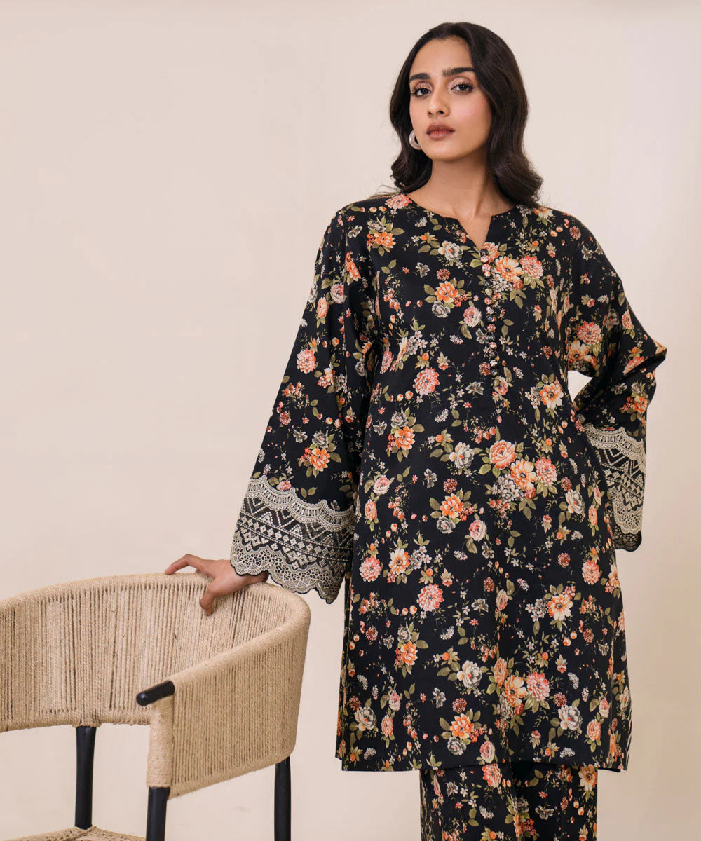 SAPPHIRE | UNSTITCHED 2 PIECE EMBROIDERED LAWN SUIT