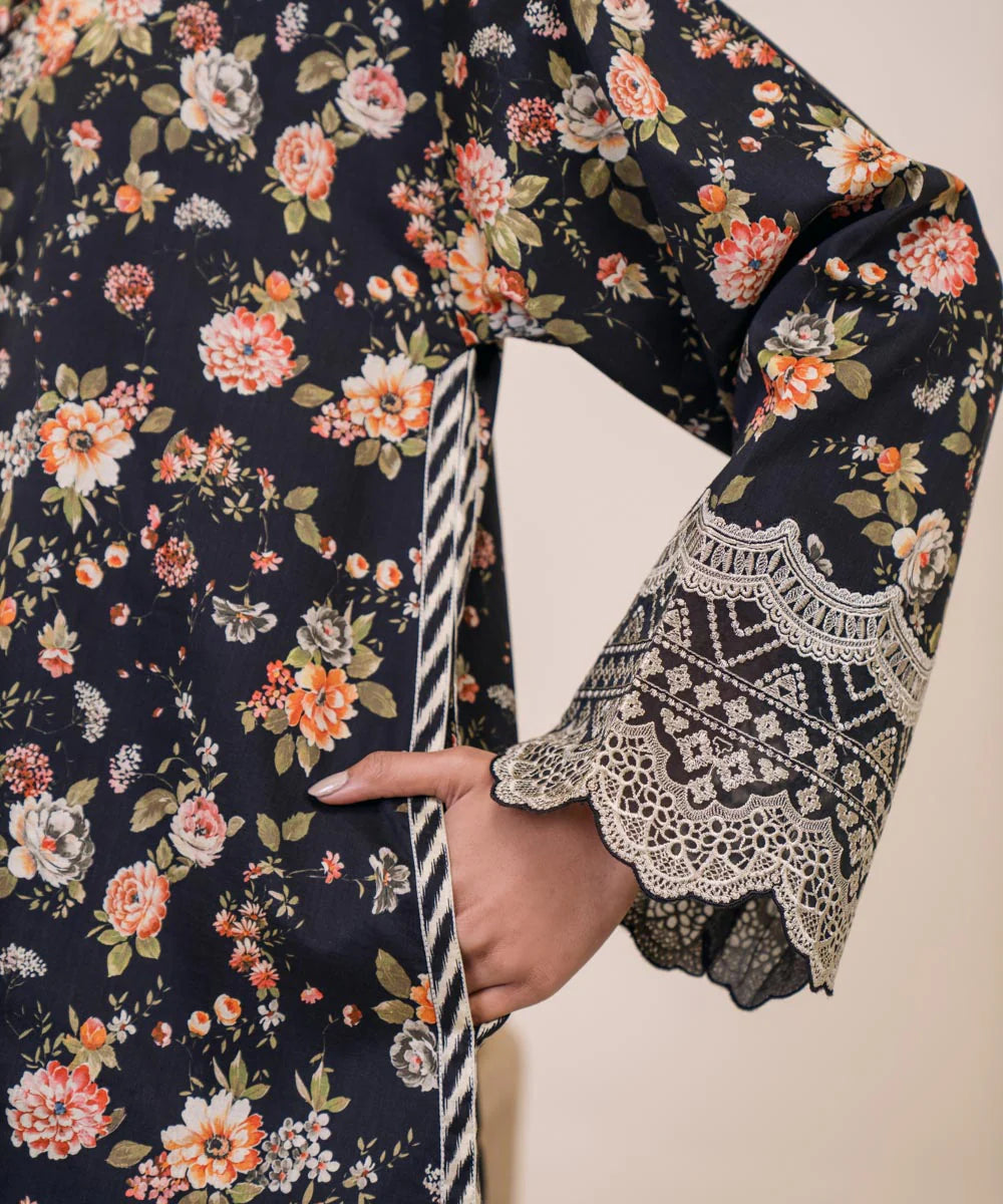 SAPPHIRE | UNSTITCHED 2 PIECE EMBROIDERED LAWN SUIT
