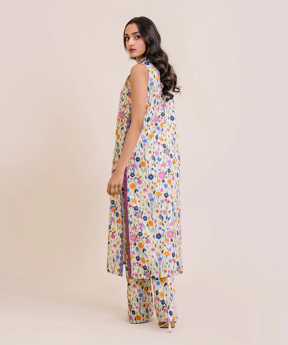 SAPPHIRE | UNSTITCHED 2 PIECE EMBROIDERED LAWN SUIT