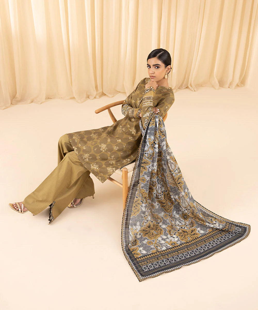 SAPPHIRE | UNSTITCHED 2 PIECE EMBROIDERED JACQUARD SUIT