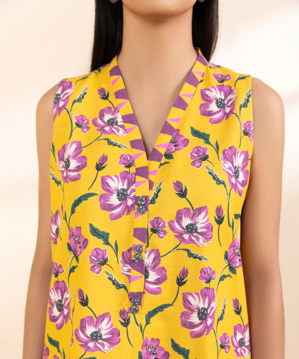 SAPPHIRE | UNSTITCHED 2 PIECE PRINTED CAMBRIC SUIT
