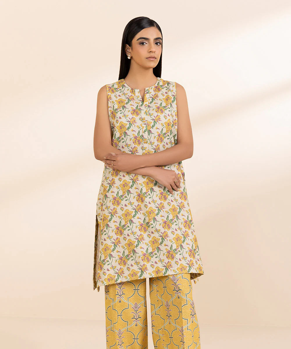 SAPPHIRE | UNSTITCHED 2 PIECE PRINTED CAMBRIC SUIT