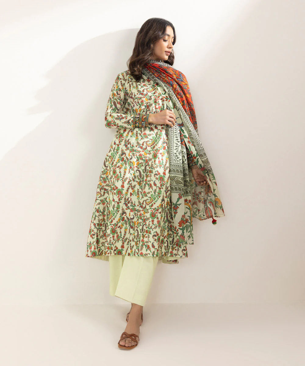 Sapphire | Unstitched 3Pc Printed Lawn Suit | 3DG-DAY23V2-4B