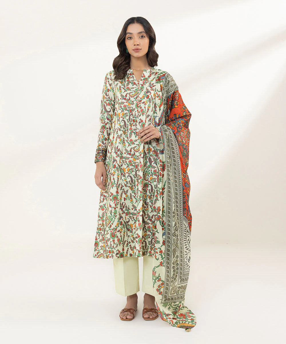 Sapphire | Unstitched 3Pc Printed Lawn Suit | 3DG-DAY23V2-4B