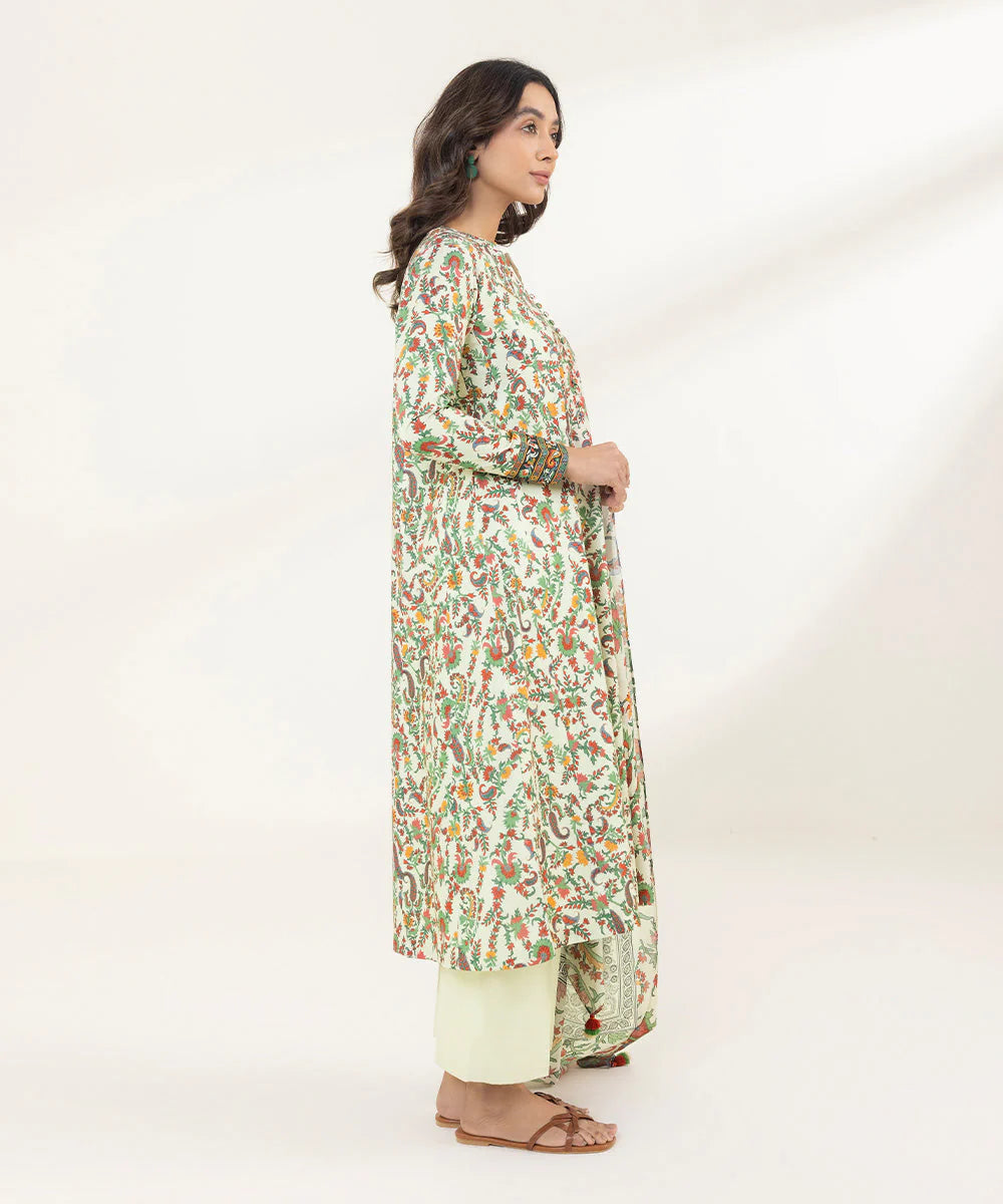 Sapphire | Unstitched 3Pc Printed Lawn Suit | 3DG-DAY23V2-4B