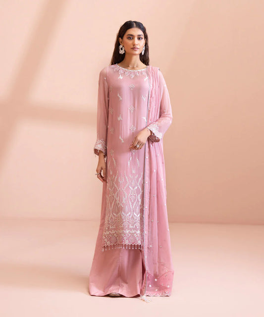 Sapphire LUXE | 3 Piece Unstitched Dyed Embroidered Blended Chiffon Suit | 3FE-LX23V1-11