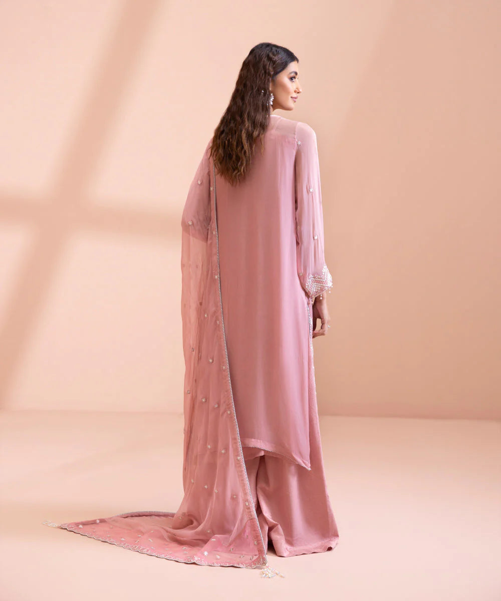 Sapphire LUXE | 3 Piece Unstitched Dyed Embroidered Blended Chiffon Suit | 3FE-LX23V1-11