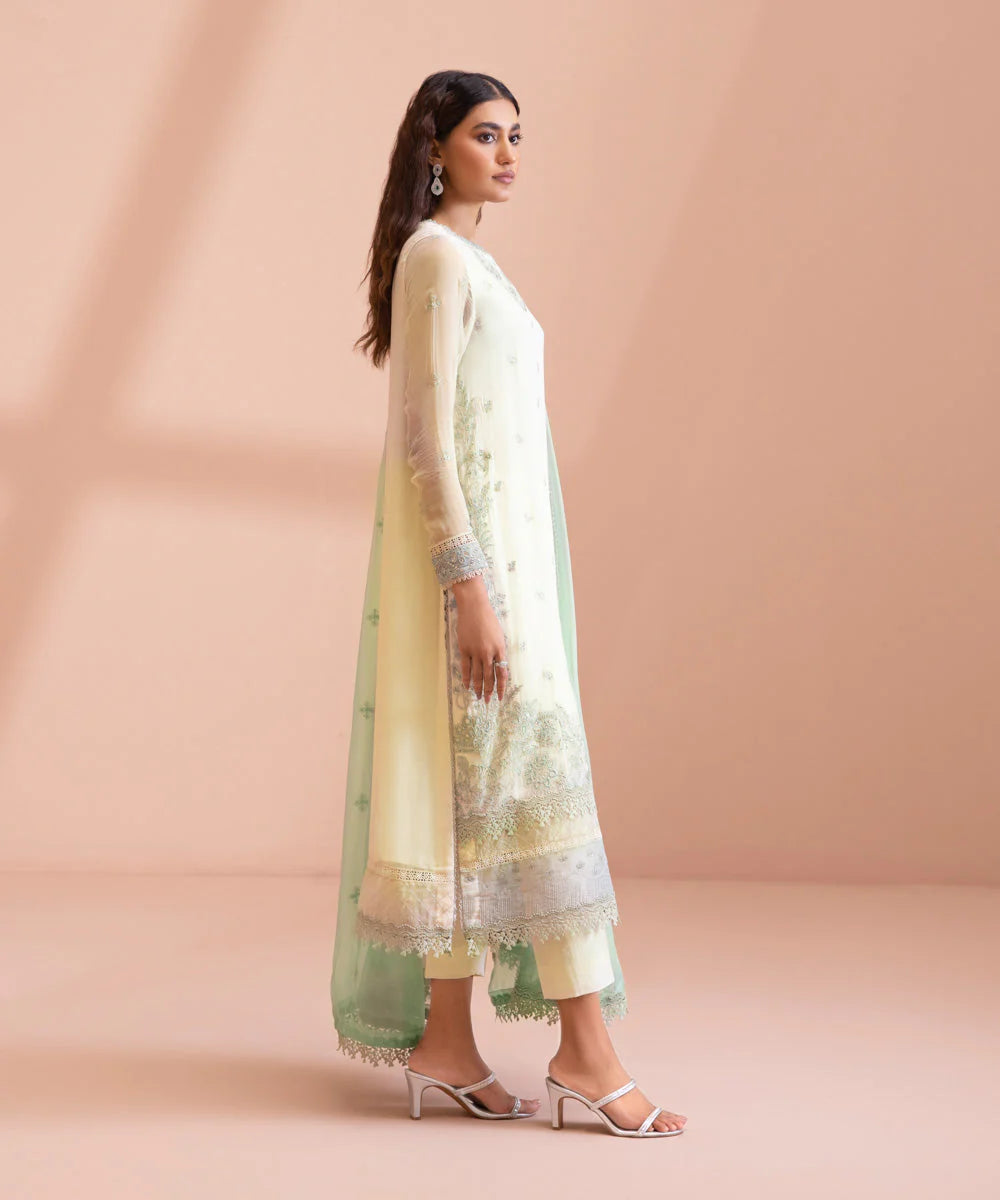 Sapphire LUXE | 3 Piece Unstitched Dyed Embroidered Blended Chiffon Suit | 3FE-LX23V1-9