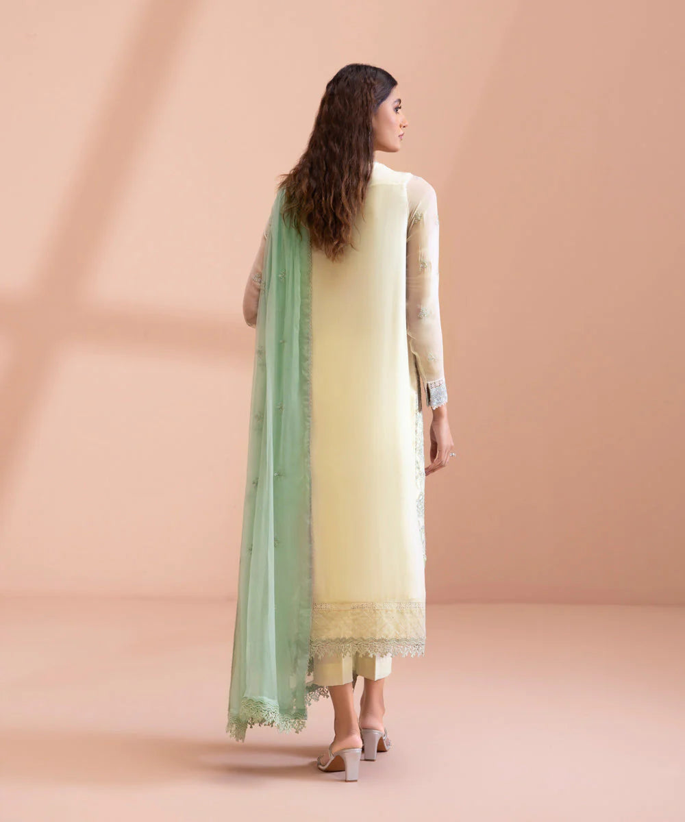 Sapphire LUXE | 3 Piece Unstitched Dyed Embroidered Blended Chiffon Suit | 3FE-LX23V1-9