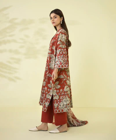 Sapphire | Unstitched 3 Piece - Printed Lawn Suit