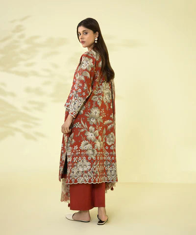 Sapphire | Unstitched 3 Piece - Printed Lawn Suit