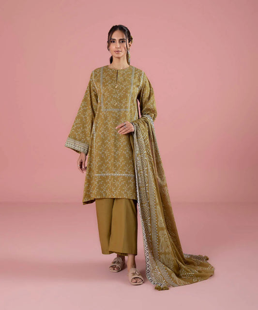 Sapphire | Unstitched 3Pc Printed Lawn Suit | 3P-DY23ZV0-14-R2
