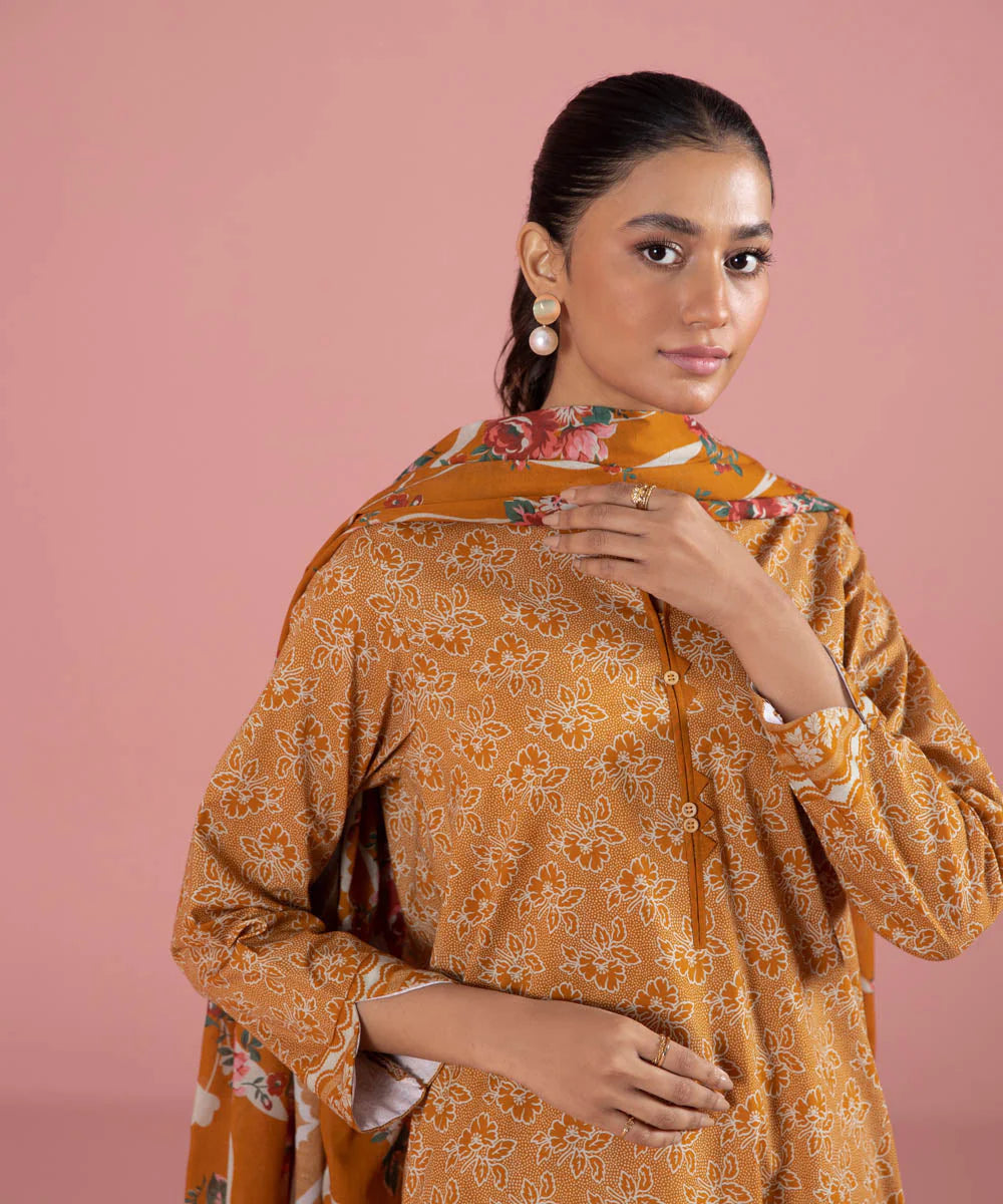 Sapphire | Unstitched 2Pc Printed Lawn - Shirt & Dupatta | 3P-DY23ZV0-16