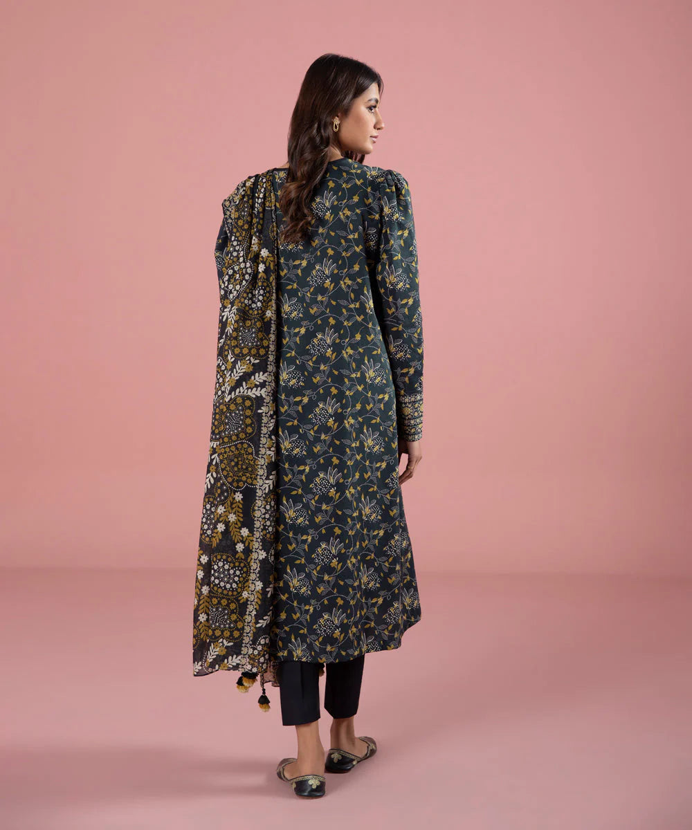 Sapphire | Unstitched 3Pc Printed Lawn Suit | 3P-DY23ZV0-3-R