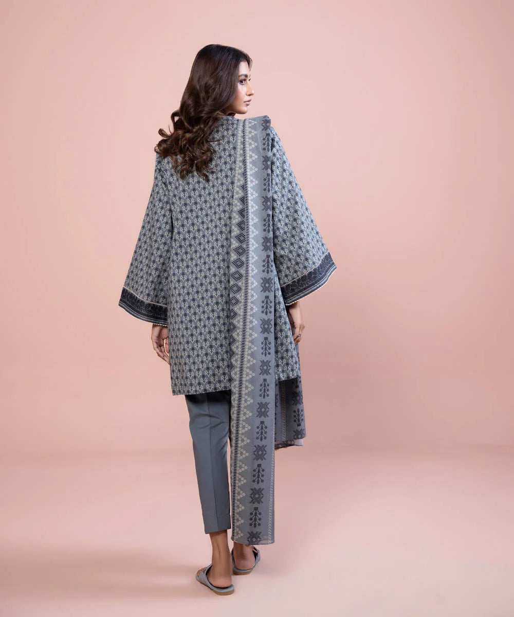 Sapphire | Unstitched 3Pc Printed Lawn Suit | 3P-DY23ZV0-9-R