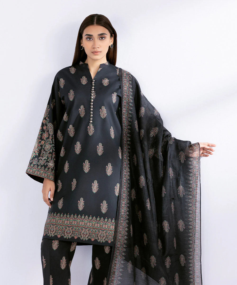 SAPPHIRE | UNSTITCHED 3 PIECE PRINTED CAMBRIC SUIT