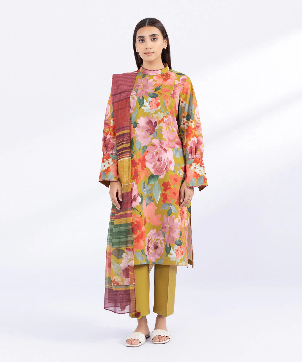 SAPPHIRE | UNSTITCHED 2 PIECE PRINTED CAMBRIC SUIT