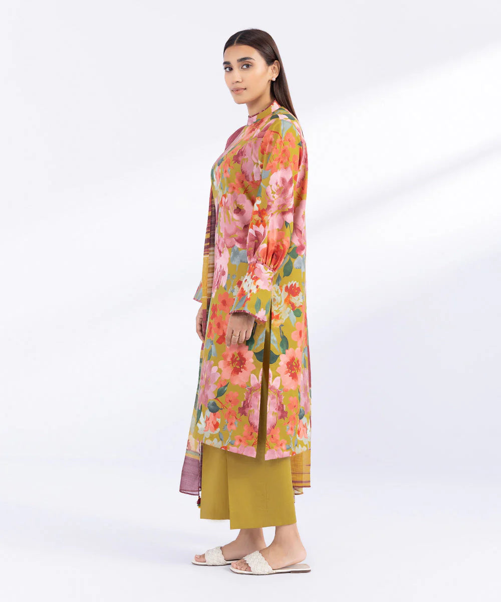 SAPPHIRE | UNSTITCHED 2 PIECE PRINTED CAMBRIC SUIT