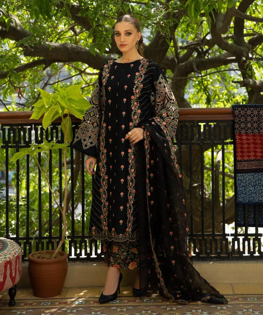 Sapphire | Unstitched 3Pc Embroidered Lawn Suit | 3PE-DY23VE-8R