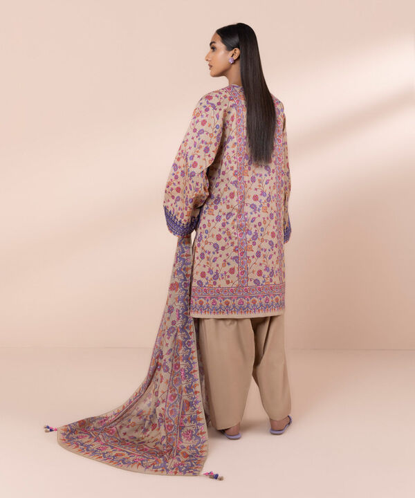 SAPPHIRE | UNSTITCHED 3 PIECE EMBROIDERED LAWN SUIT