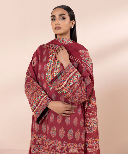 SAPPHIRE | UNSTITCHED 3 PIECE EMBROIDERED LAWN SUIT