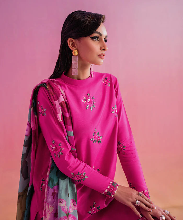 SAPPHIRE | UNSTITCHED 2 PIECE EMBROIDERED RAW SILK SUIT