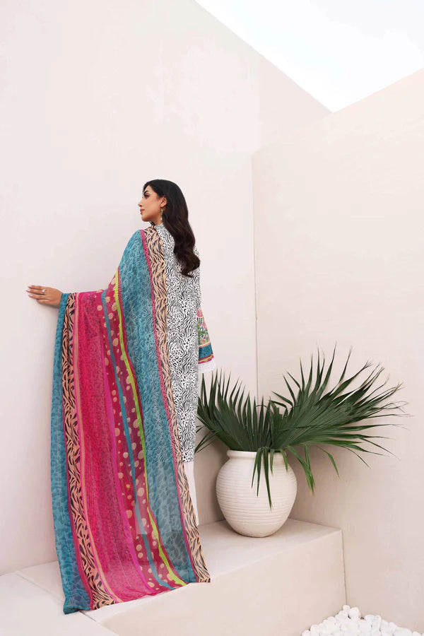 Nishat | 3 Piece Unstitched Printed Embroidered Lawn Suit | 42301111