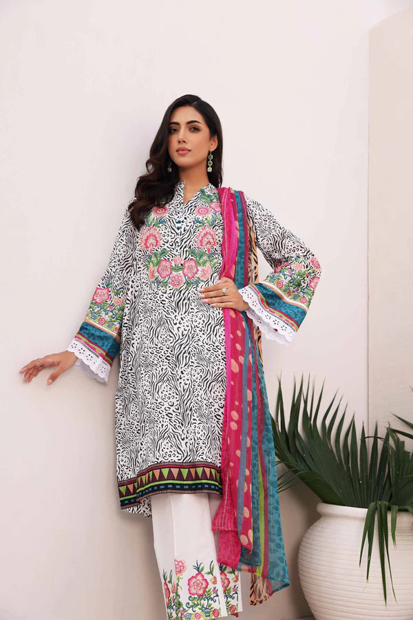 Nishat | 3 Piece Unstitched Printed Embroidered Lawn Suit | 42301111