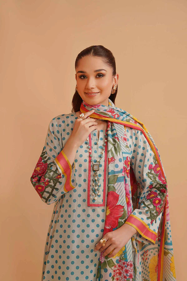 Nishat | 3 Piece Unstitched Printed Embroidered Lawn Suit | 42301535