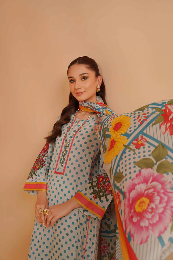 Nishat | 3 Piece Unstitched Printed Embroidered Lawn Suit | 42301535