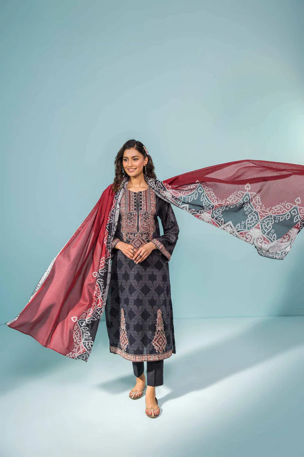 Nishat | 3 Piece Unstitched Printed Embroidered Lawn Suit | 42301563