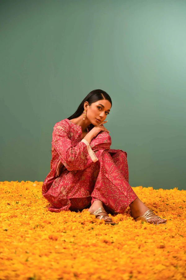 Nishat | 2 Piece Unstitched Printed Lawn - Shirt & Trouser | 42301601