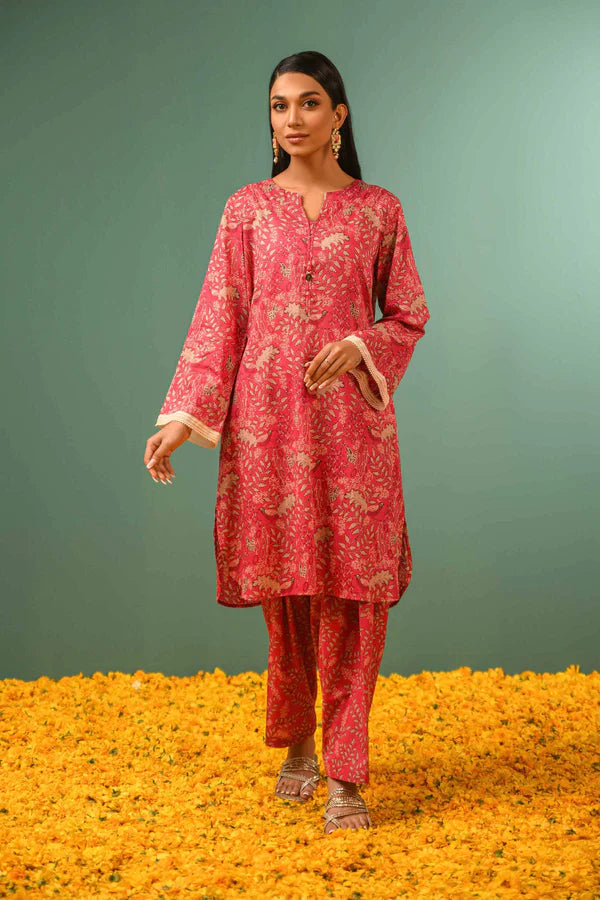 Nishat | 2 Piece Unstitched Printed Lawn - Shirt & Trouser | 42301601