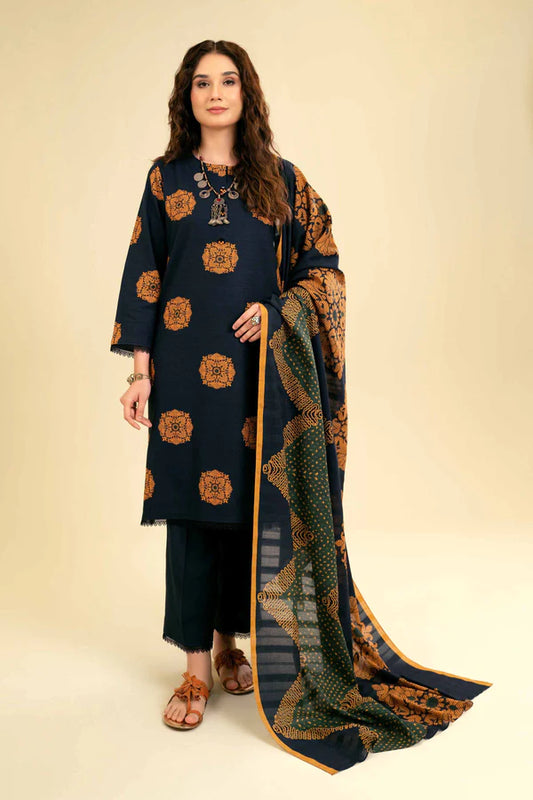 Nishat | 3 Piece Unstitched Printed Lawn Suit | 42301828