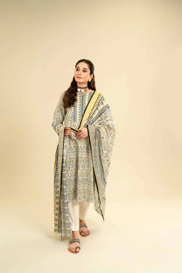 Nishat | 3 Piece Unstitched Printed Lawn Suit | 42301831