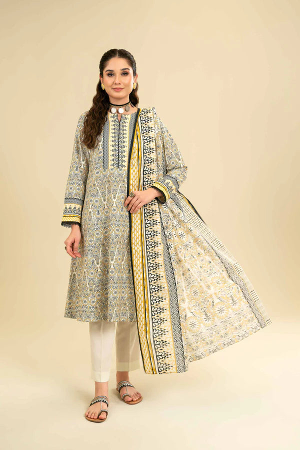 Nishat | 3 Piece Unstitched Printed Lawn Suit | 42301831