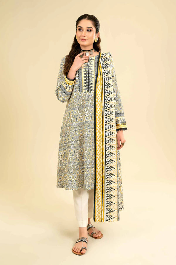 Nishat | 3 Piece Unstitched Printed Lawn Suit | 42301831