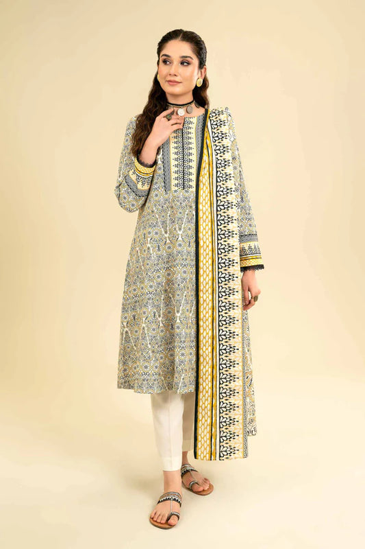 Nishat | 3 Piece Unstitched Printed Lawn Suit | 42301831