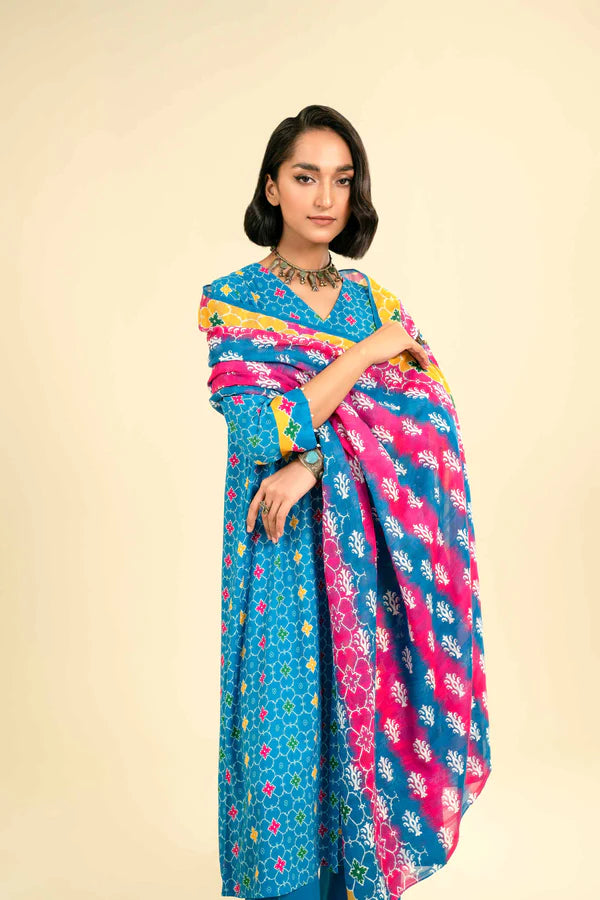 Nishat | 3 Piece Unstitched Printed Lawn Suit | 42301845