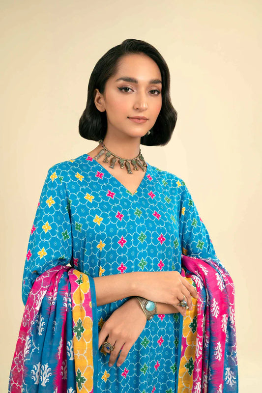 Nishat | 3 Piece Unstitched Printed Lawn Suit | 42301845