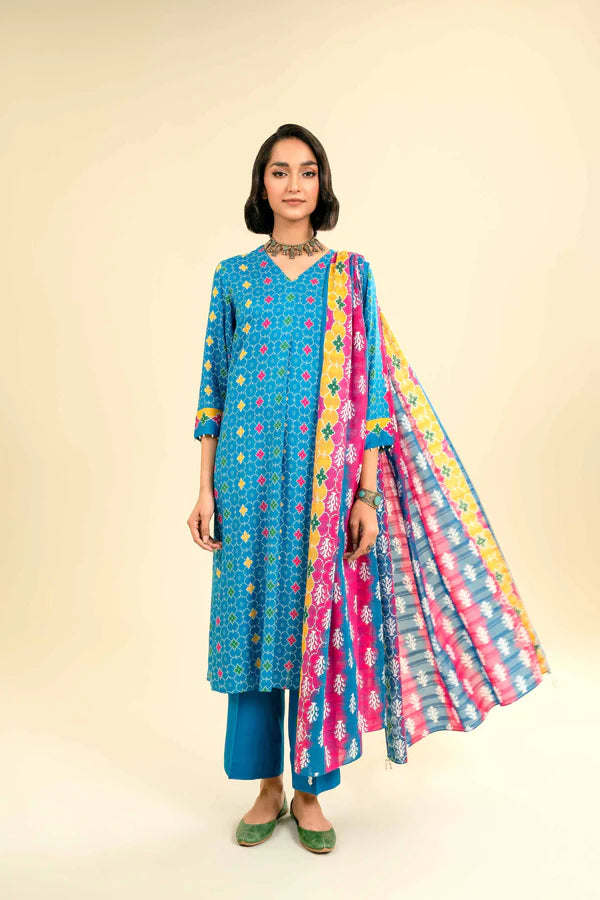 Nishat | 3 Piece Unstitched Printed Lawn Suit | 42301845
