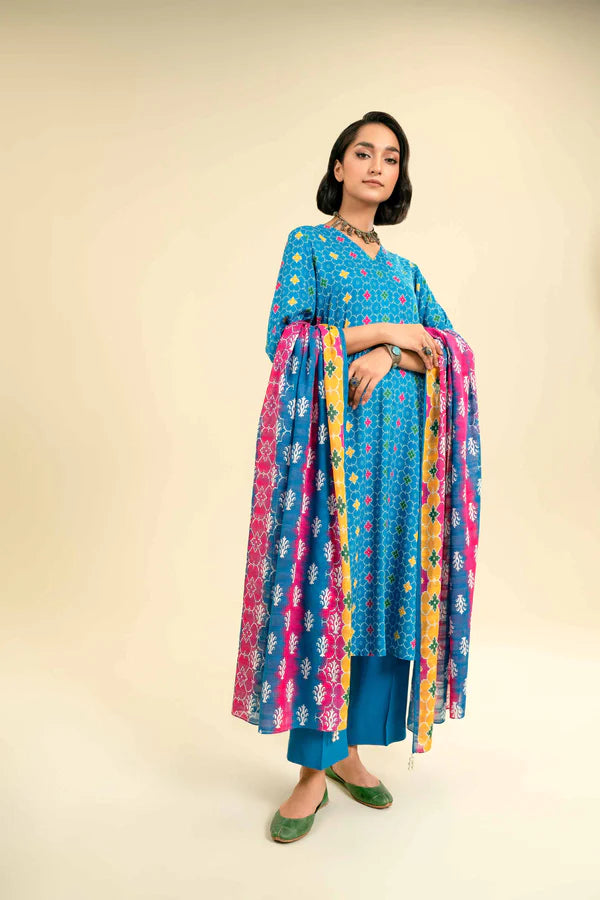 Nishat | 3 Piece Unstitched Printed Lawn Suit | 42301845