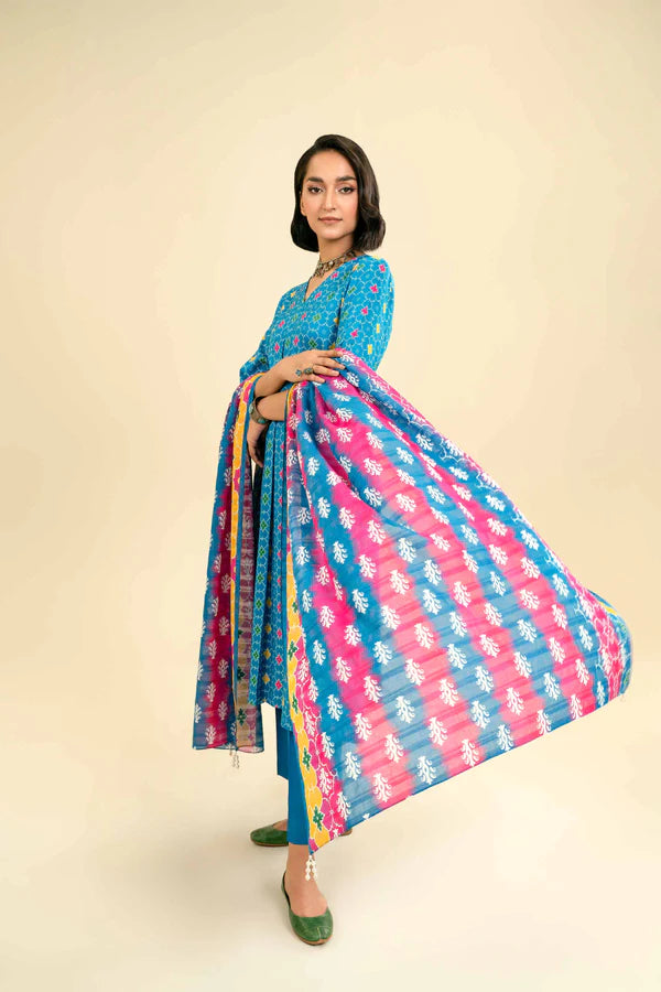 Nishat | 3 Piece Unstitched Printed Lawn Suit | 42301845